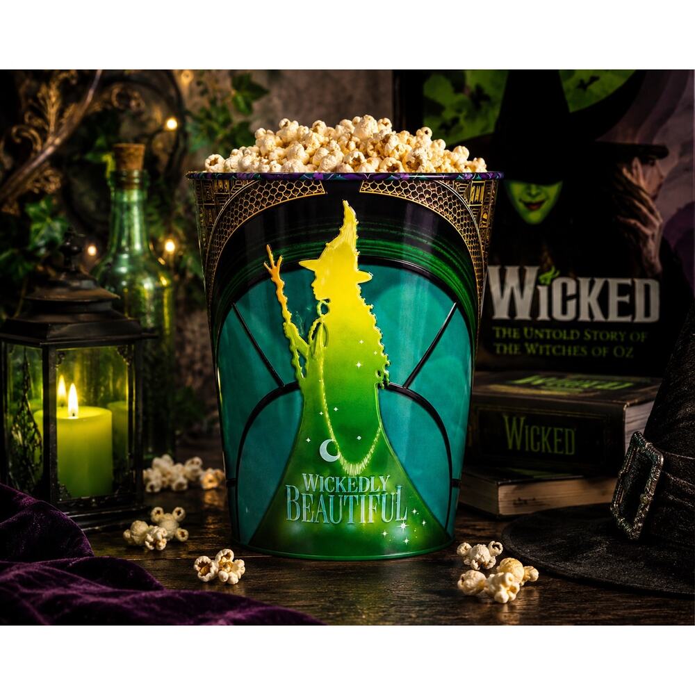 2024 Wicked Elphaba Popcorn Bucket Movie Theater Collectible Tin
